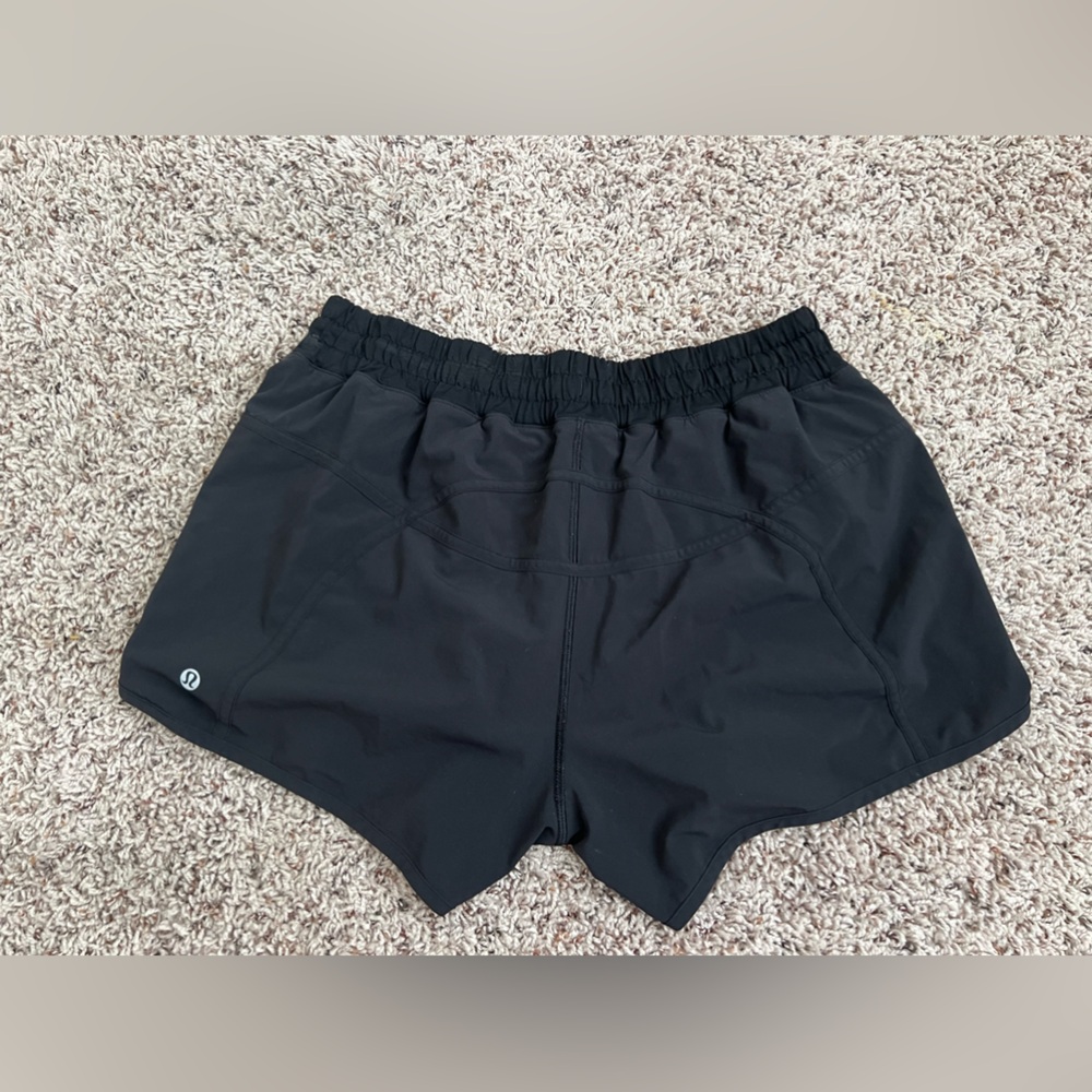 Black tracker shorts lululemon